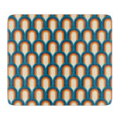 Farbiges Retro Arch Rainbow-Muster Schneidebrett (Vorderseite)