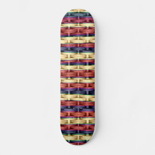 Farbiges Retro-Art-Grafik-Design 2 Skateboard