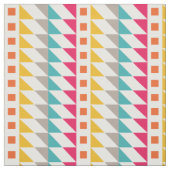 Farbiges Retro-Aztec Zigzag-Quadrat-Muster Stoff (Muster)