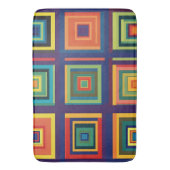 Farbiges Retro-Blockdesign Badematte (Vorderseite Vertikal)