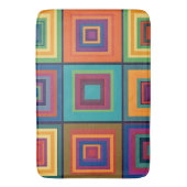 Farbiges Retro-Blockdesign Badematte (Vorderseite Vertikal)