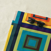 Farbiges Retro-Blockdesign Strandtuch (Beispiel)