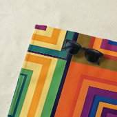 Farbiges Retro-Blockdesign Strandtuch (Beispiel)