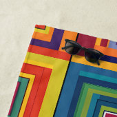Farbiges Retro-Blockdesign Strandtuch (Beispiel)