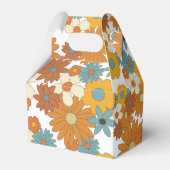 Farbiges Retro-Blume-Muster Geschenkschachtel (Vorderseite)