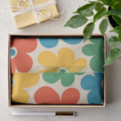 Farbiges Retro-Blume-Muster Seidenpapier (Geschenk)