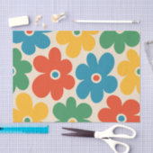 Farbiges Retro-Blume-Muster Seidenpapier (Handwerk)