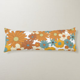 Farbiges Retro-Blume-Muster Seitenschläferkissen