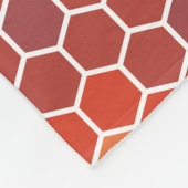 Farbiges Retro-Blumenmosaik Hexagon-Muster Fleecedecke (Ecke)