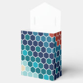 Farbiges Retro-Blumenmosaik Hexagon-Muster Geschenkschachtel (Geöffnet)