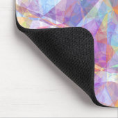 Farbiges Retro-Cooles Polygon-Mosaikkunstmuster Mousepad (Ecke)