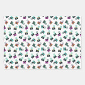 Farbiges Retro-Flash-Kameratyp Geschenkpapier Set (Vorderseite 2)