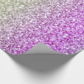 Farbiges Retro-Glitzer-Muster Geschenkpapier (Ecke)