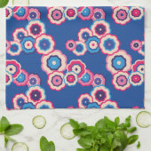 Farbiges Retro-Hippie-Muster Geschirrtuch (Gefaltet)