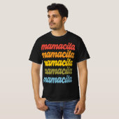 Farbiges Retro Mamacita Design T-Shirt (Vorne ganz)