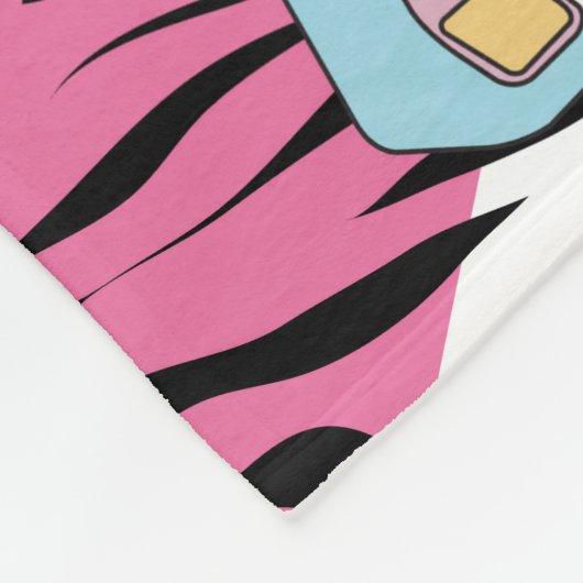 Farbiges Retro-Muster der 90er Jahre Fleecedecke (Ecke)