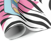 Farbiges Retro-Muster der 90er Jahre Geschenkpapier (Rolleneckpunkt)