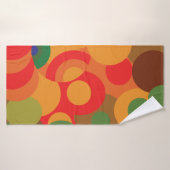 Farbiges Retro-Muster des Mitteljahrhunderts Badehandtuch (Badehandtuch)