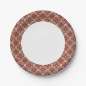 Farbiges Retro-Muster Hintergrund 4 Pappteller (Vorderseite)