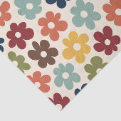 Farbiges Retro-Muster Seidenpapier (Ausschnitt)