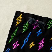 Farbiges Retro-Neon-Blitzmuster Strandtuch (Beispiel)