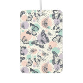 Farbiges Retro-Schmetterlingsmuster Autolufterfrischer (Vorderseite)