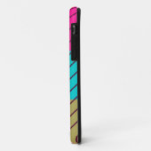 Farbiges Retro-Streifenmuster Case-Mate iPhone Hülle (Hinten/Links)