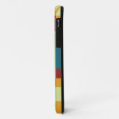 Farbiges Retro-Streifenmuster Case-Mate iPhone Hülle (Hinten/Links)