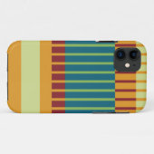 Farbiges Retro-Streifenmuster Case-Mate iPhone Hülle (Rückseite (Horizontal))