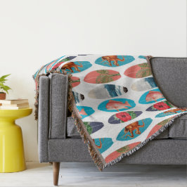 Farbiges Retro-Surfbrett-Muster Decke