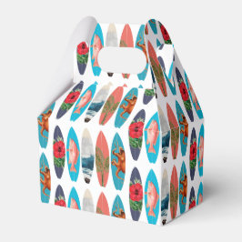 Farbiges Retro-Surfbrett-Muster Geschenkschachtel