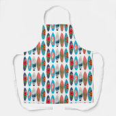 Farbiges Retro-Surfbrett-Muster Schürze (Vorderseite)