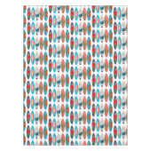 Farbiges Retro-Surfbrett-Muster Tischdecke (Vorderseite)