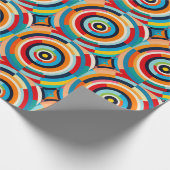 Farbiges Retro-Umlaufpapier Geschenkpapier (Ecke)