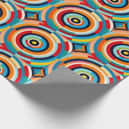 Farbiges Retro-Umlaufpapier Geschenkpapier (Ecke)