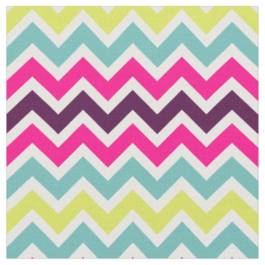 Farbiges Retro-Zickzack Muster Stoff (Nahaufnahme)