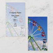 Farbiges Riesenrad Visitenkarte (Vorne/Hinten)