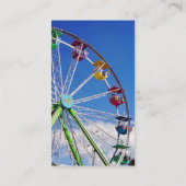 Farbiges Riesenrad Visitenkarte (Rückseite)