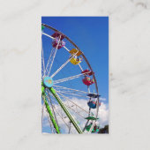 Farbiges Riesenrad Visitenkarte (Rückseite)