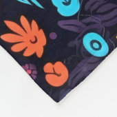 Farbiges Roostermuster Fleecedecke (Ecke)