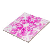 Farbiges rosa Kaleidoskop-Muster Fliese (Seite)