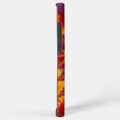 Farbiges Rotes, Lila und gelbes Fraktal Samsung Galaxy Hülle (Rechte Seite)