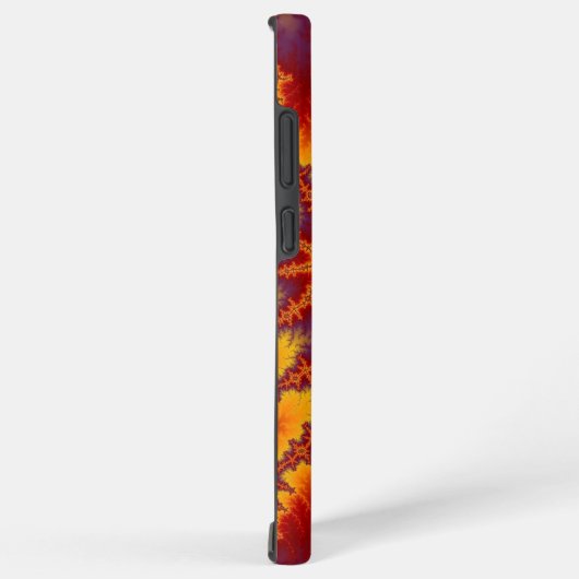 Farbiges Rotes, Lila und gelbes Fraktal Samsung Galaxy Hülle (Rechte Seite)