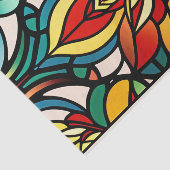 Farbiges Rotwasserlilie gestanztes Glas Seidenpapier (Ausschnitt)