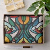 Farbiges Rotwasserlilie gestanztes Glas Seidenpapier (Geschenk)