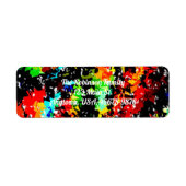 Farbiges Rückgabeadresse-Etikett (Vorne)