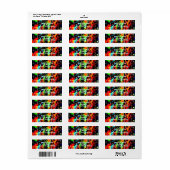 Farbiges Rückgabeadresse-Etikett (Vorne)