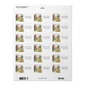 Farbiges Rustikales Fall-Adressetikett Adressaufkleber (Vorne)