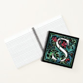 Farbiges S Monogram SpiralNotebook Notizblock (Innenseite)