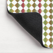 Farbiges Schachbrett Diamantmuster Mousepad (Ecke)